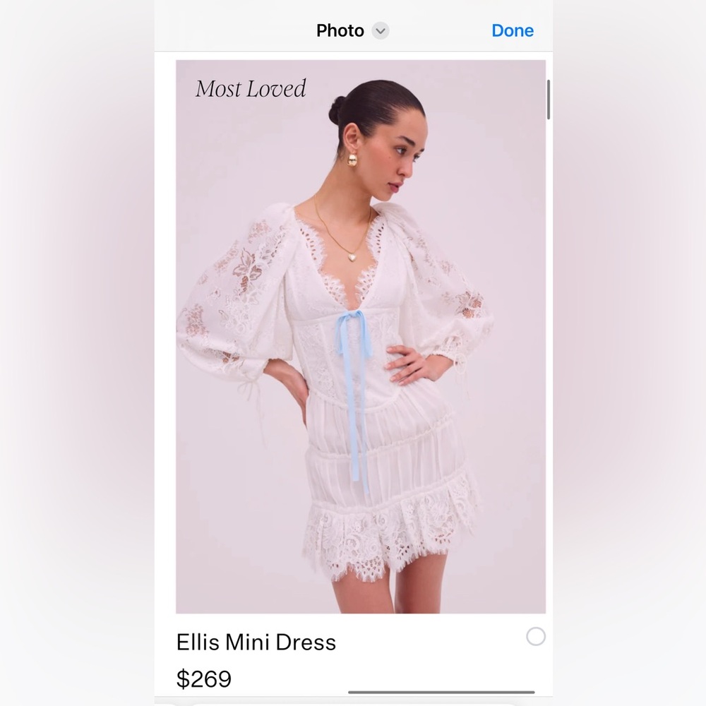 For Love and Lemons Ellis Mini Dress